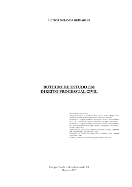 Apostila de Direito Processual Civil I