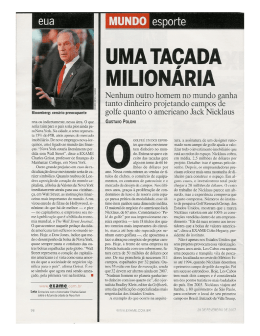 Bloomberg: cenário preocupante reta ou indiretamente. nessa area