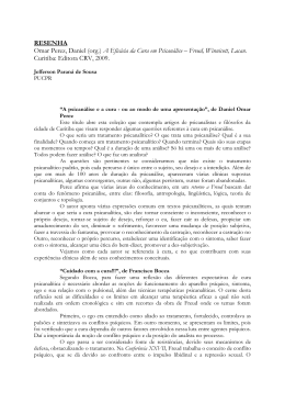 AS CURAS DAS PSICAN&Aacute;LISES