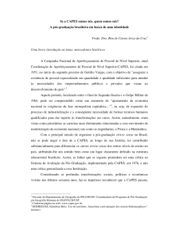 Se a CAPES somos nós, quem somos nós?