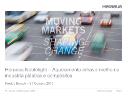 Aquecimento infravermelho na ind&uacute;stria pl&aacute;stica e
