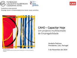 Anabela Pedroso, President, CAIS Portugal