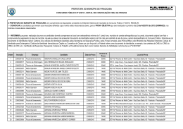A PREFEITURA DO MUNIC&Iacute;PIO DE PIRACICABA, em