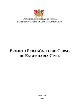 Projeto Pedagógico do Curso de Engenharia Civil