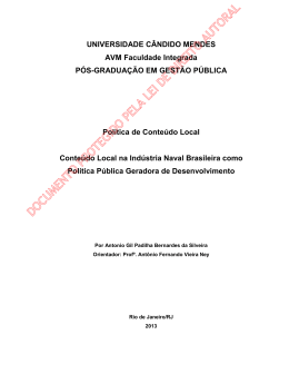 DOCUMENTO PROTEGIDO PELA LEI DE DIREITO AUTORAL