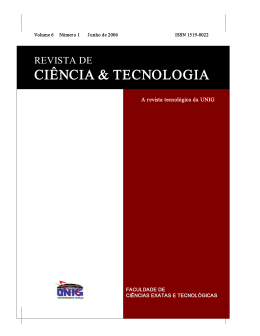 Revista de Ci&ecirc;ncia e Tecnologia