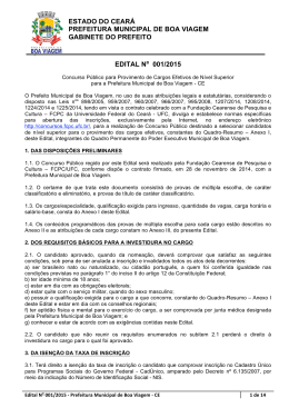 Edital n&ordm; 001/2015. - FCPC - Universidade Federal do Cear&aacute;