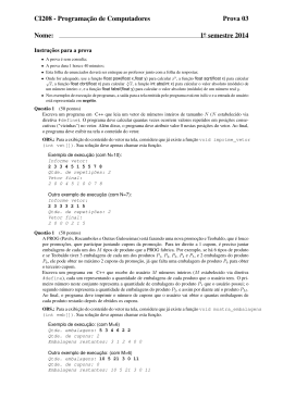 Provas anteriores