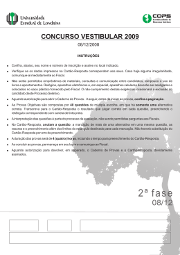 Prova com Gabarito Definitivo - Cops