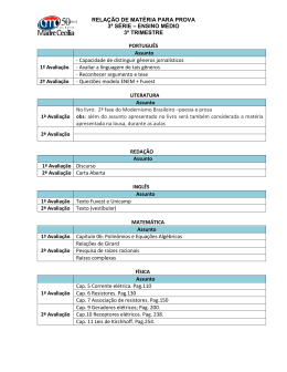 materia prova 3º EM