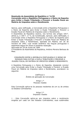Conven&ccedil;&atilde;o entre a Rep&uacute;blica Portuguesa e o Reino da Espanha