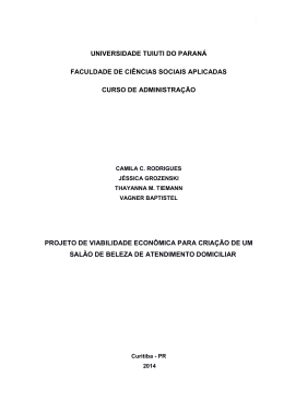 UNIVERSIDADE TUIUTI DO PARANÁ FACULDADE - TCC On-line