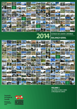 Volume I - Secretaria de Estado da Fazenda