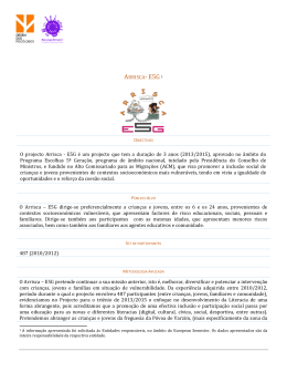 ARRISCA-E5G O projecto Arrisca - E5G &eacute; um projecto que tem a