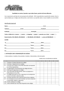 Qualidade no ensino, fazendo o que todos fazem, por&eacute;m
