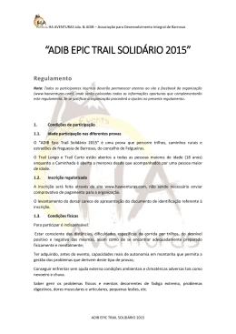 “ADIB EPIC TRAIL SOLIDÁRIO 2015”