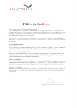 Politica de Qualidade