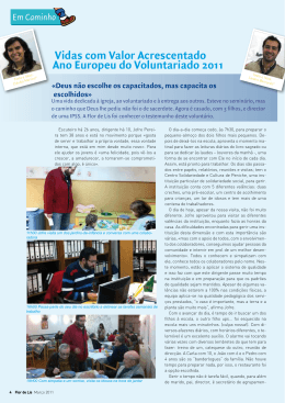 AEV Mar&ccedil;o 2011 - Ano Europeu de Voluntariado 2011