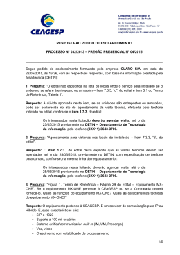 1/6 RESPOSTA AO PEDIDO DE ESCLARECIMENTO