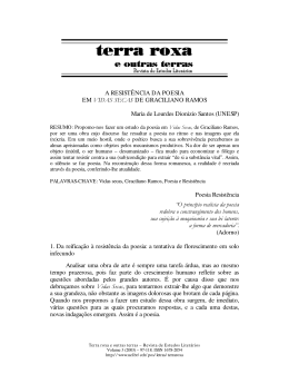 A RESIST&Ecirc;NCIA DA POESIA EM 9,`$6 6(&$6DE GRACILIANO