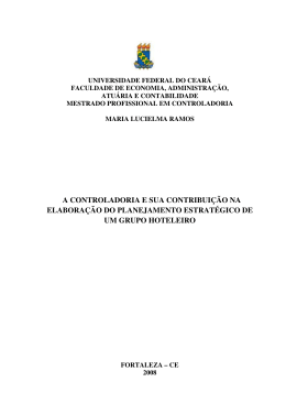 a controladoria e sua contribui&ccedil;&atilde;o na elabora&ccedil;&atilde;o do