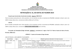 do edital mdr-2014 - Universidade Federal do Amap&aacute;