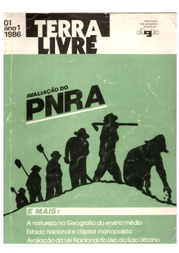 Plano Nacional de Reforma Agr&aacute;ria em Quest&atilde;o