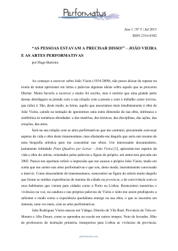 Jo&atilde;o Vieira &laquo; Performatus