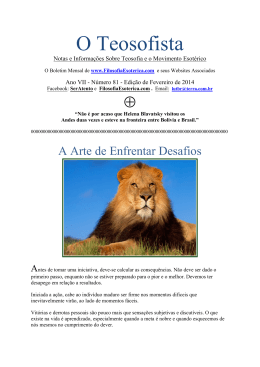 &ldquo;O Teosofista&rdquo; de Fevereiro, em PDF
