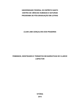 FEMININOS, IDENTIDADES E TR&Acirc;NSITOS EM NARRATIVAS DE