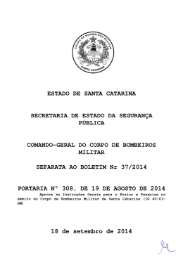 estado de santa catarina secretaria de estado da seguran&ccedil;a p&uacute;blica