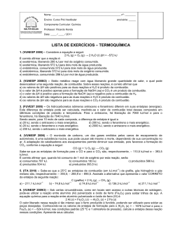 termoquímica - PROF. RICARDO HONDA