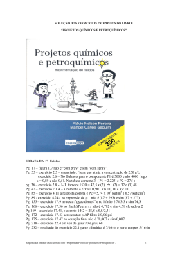 Respostas dos exerc&iacute;cios do livro