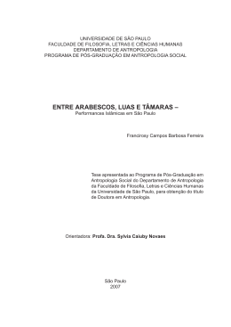 Entre arabescos, luas e t&acirc;maras - Biblioteca Digital de Teses e