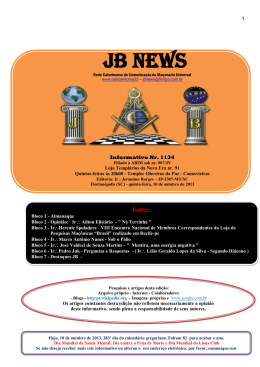 JB News - Informativo nr. 1134