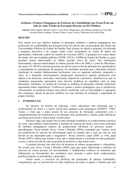 1 Atributos e Pr&aacute;ticas Pedag&oacute;gicas do Professor de