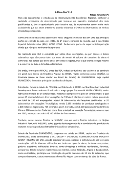 A China Que Vi - I Nilson Pimentel (*) Para n&oacute;s