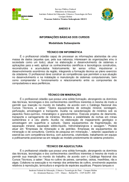 ANEXO II - Informa&ccedil;&otilde;es Cursos - Concursos