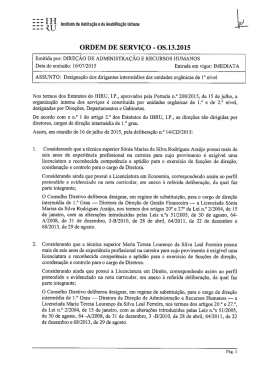Designação dos dirigentes intermédios das