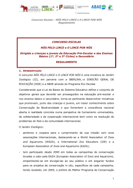 Concurso Escolas &ndash; N&Oacute;S PELO LINCE e O LINCE POR N&Oacute;S