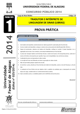 libras - Copeve - Universidade Federal de Alagoas