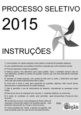 INSTRU&Ccedil;&Otilde;ES