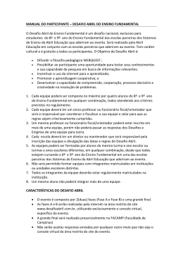 MANUAL DO PARTICIPANTE – DESAFIO ABRIL DO ENSINO