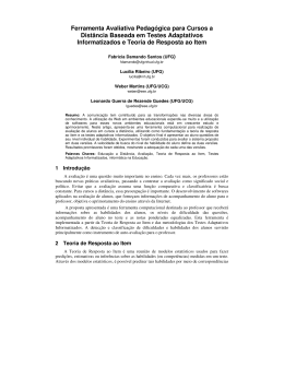 Ferramenta Avaliativa Pedag&oacute;gica para Cursos a Dist&acirc;ncia
