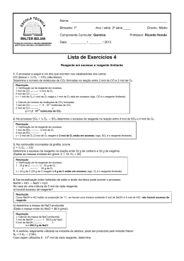 Lista de Exerc&iacute;cios 4 - PROF. RICARDO HONDA