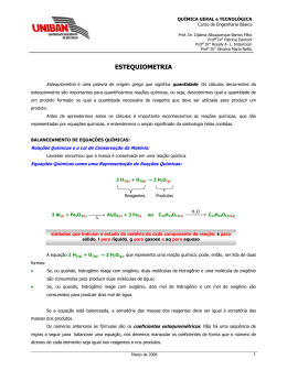 QGT 2 - Estequiometria
