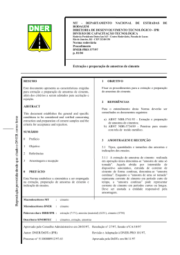Norma rodoviária - Procedimento - DNER-PRO 377/97