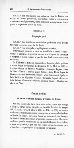 Art. 31.* Aos empregados que estiverem fora de Lisboa, em