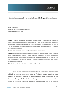 Les Parleuses: quando Marguerite Duras fala de quest&otilde;es