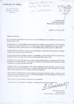 Monsieur le Ministre